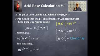 Acids Bases and Titrations 5: Acid Base Calculation #1 screenshot 5