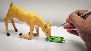 Sculpt Deer : How To Make Animal With Clay Easy