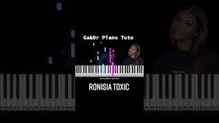 Ronisia - Toxic | Easy Piano Tutorial (Synthesia) + Lyrics 🎹