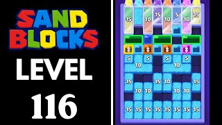 Sand Blocks: Drop Puzzle Level 116 Walkthrough 