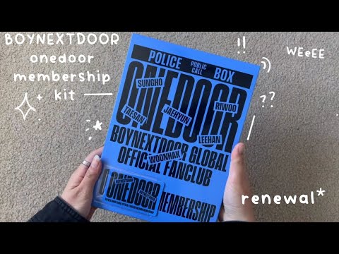 boynextdoor onedoor membership kit unboxing! - YouTube