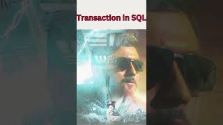 Transaction in SQL | Learn SQL in tamil | SQL in tamil | #shorts |  #sql #sqlintamil