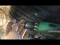 fixing a “flat tire” using a CORDLESS DRILL