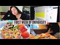 my first WEEK of university vlog (haven't been to school for 5 years... im scared)