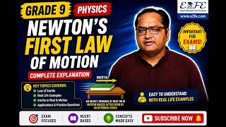 Newton's First Law with Real Life Examples | Class 9 Physics