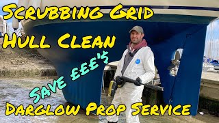 Bottom clean using Tidal Scrubbing Grid and Darglow Feathering Propeller service