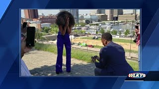 WLKY's Stephon Dingle pops the question
