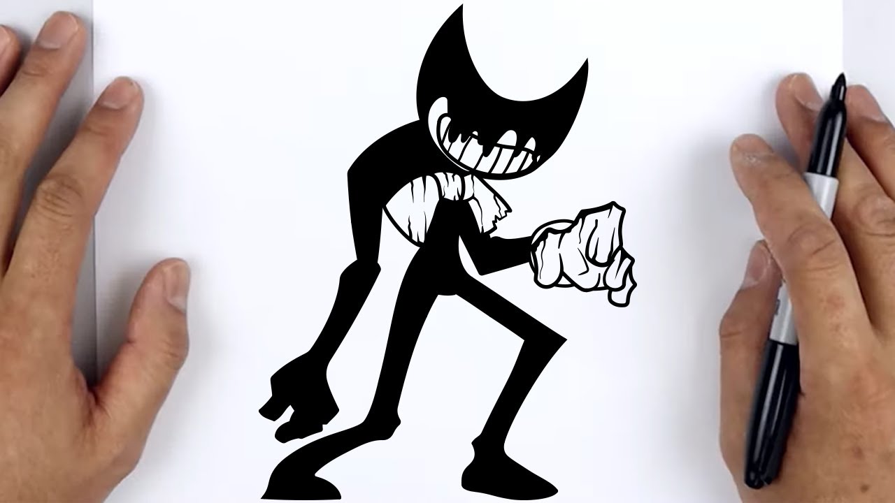 HOW TO DRAW NIGHTMARE SANS (Indie Cross)  Friday Night Funkin (FNF) - Easy  Step By Step Tutorial 