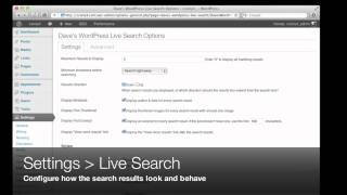 Dave's WordPress Live Search