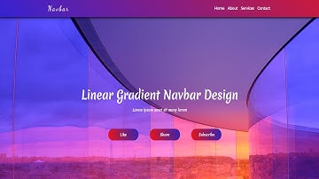 How to create a web page with bootstrap | Gradient background|Web Design|HTML,CSS Tutorial