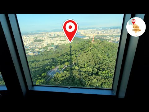 Best Tower to see all of Seoul, Korea 😙N SEOUL TOWER! 🚠Tour by cable car｜서울타워