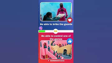 Would You Rather LIVE in Squid Game? #quiz #triviatricks #trivia