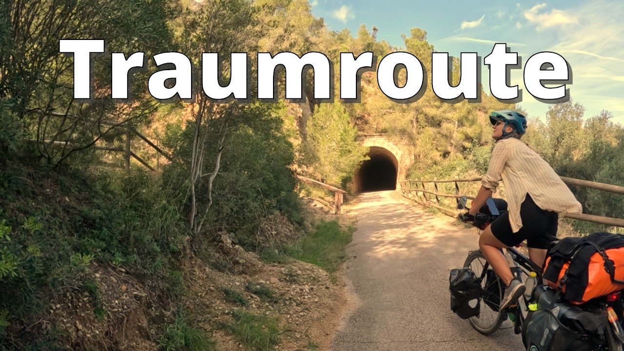 40 Tunnel auf einem Radweg in Spanien