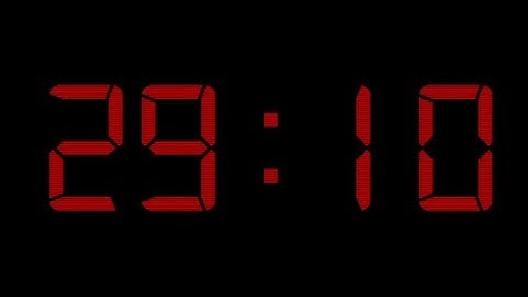 30 Second Digital Countdown Stock Motion Graphics