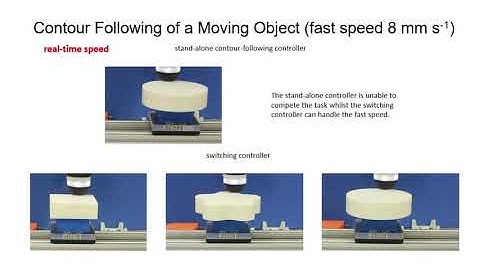 Tactile control for object tracking and dynamic contour following