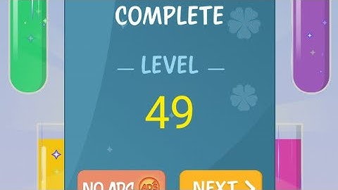 How To Solve Water Color Sort Level 49 | Shorts video