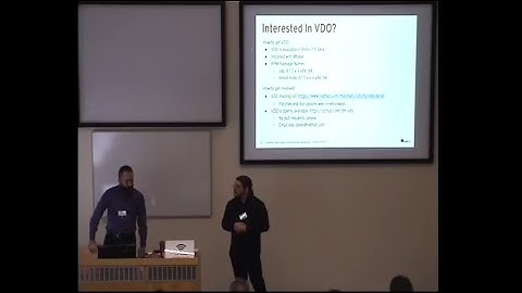 J. Corwin Coburn, Jered Floyd: Block Deduplication and Compression with VDO
