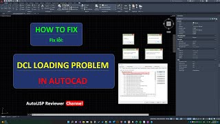 How to fix Error DCL loading in AutoCAD | Load lisp error fixing | AutoLisp Reviewer