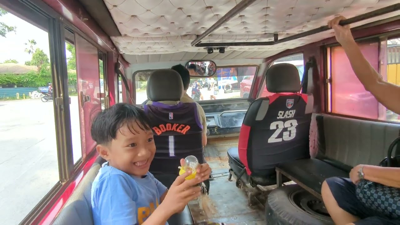 riding on Jeepney in Bacolod City Philippines