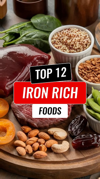 ✅Top 12 Iron Rich Foods #ironfood #increasehemoglobinlevel #irondeficiency #anemia