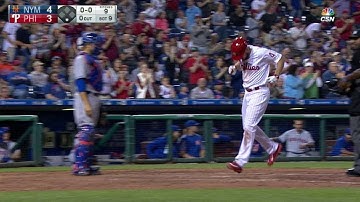 NYM@PHI: Stassi homers in big spot for first hit