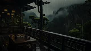 Rainy Day on Balcony  Immerse Yourself in Soothing Sounds of Nature Lulling You to Sleeps | ASMR
