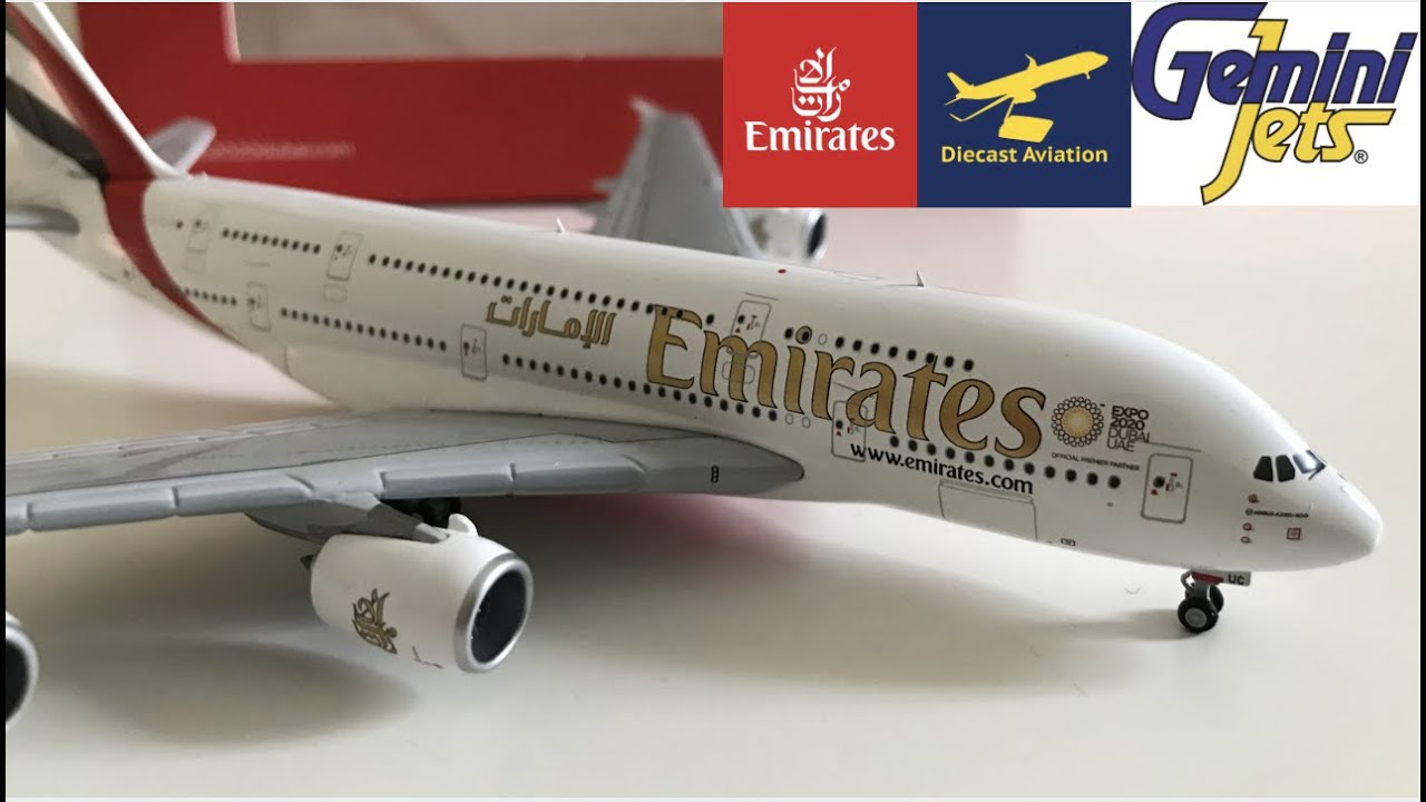 Gemini Jets 1/400 Emirates A380-800 Full Unboxing and Review