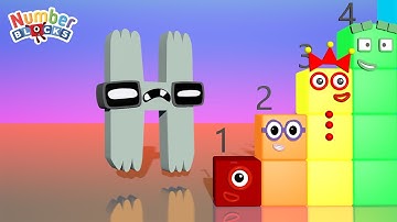 Alphabet Lore H Jump and Count Numberblocks Step Squad 1-50