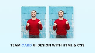 How to make website team section | image portfolio using HTML CSS and Bootstrap