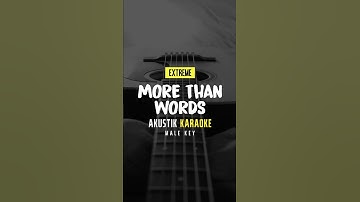 Thumbnail of More Than Words - Extreme (Acoustic Karaoke) Male Key #shorts #karaokeacoustic #igocoustic