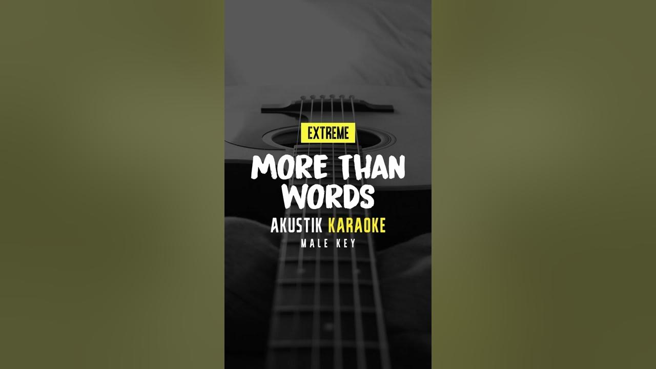 More Than Words - Extreme (Acoustic Karaoke) Male Key #shorts #karaokeacoustic #igocoustic