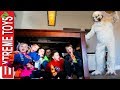 Ninja kids help ethan and cole defeat the wampa snow beast with nerf rival