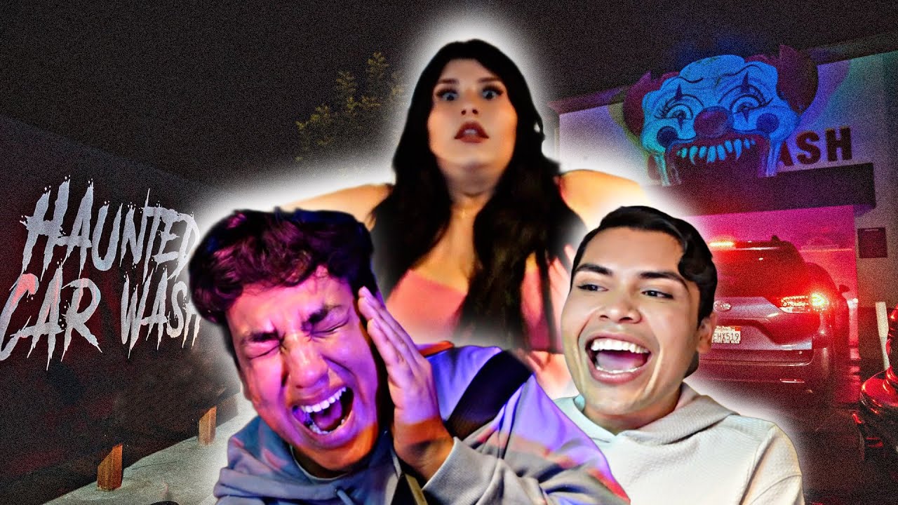 WE WENT TO A HAUNTED CAR WASH