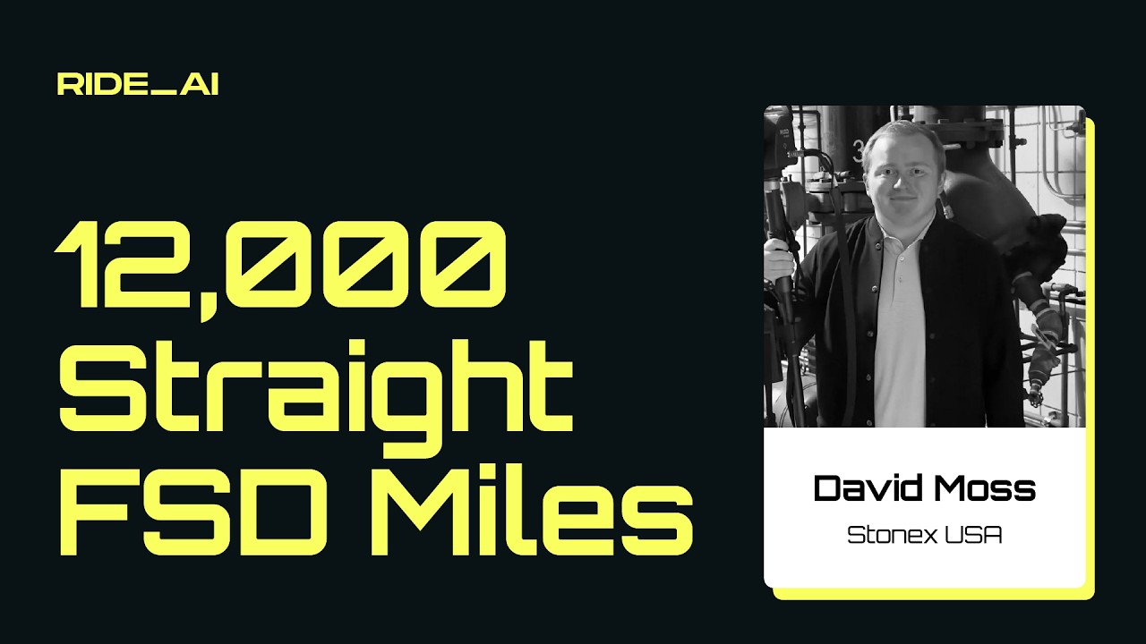 12,000 Straight FSD Miles