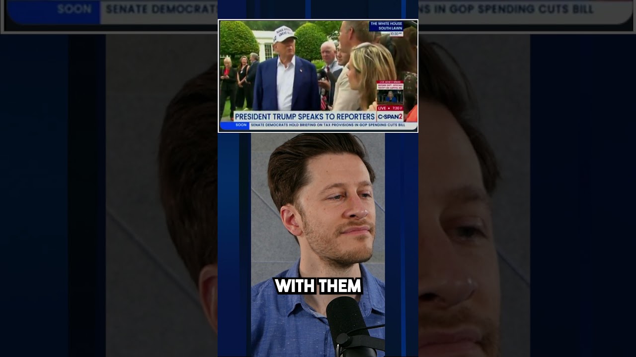 Trump won't answer questions from CNN, calls them FAKE NEWS instead #shorts