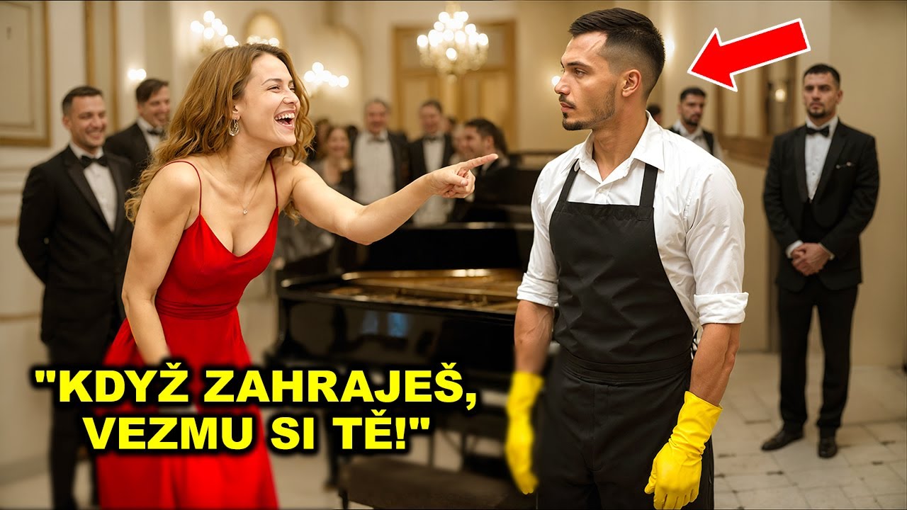 „Když zahraješ na tohle piano, vezmu si tě!“ — Miliardářka se vysmála, školník hrál jako génius