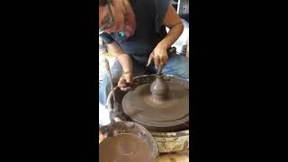 How to throw a teapot spout