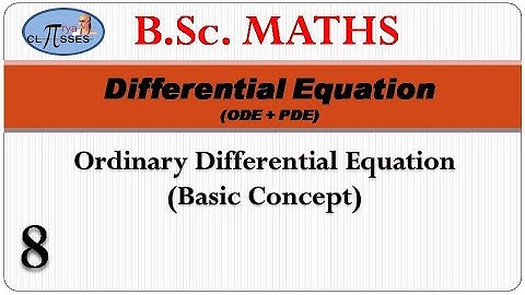 HP21BM2ODE-8 | B.Sc. Math | DE | Lec - 8 | ODE | 1st Order 1st Degree  | Lec - 2