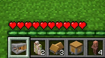 VILLAGE INSIDE INVENTORY! LITTLE 1 BLOCK HOUSE BUILD Minecraft NOOB vs PRO! 100% TROLLING SHORT