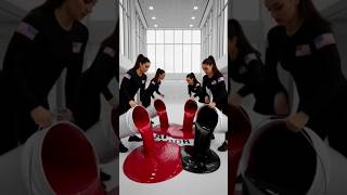 Red & Black Liquid Floor Transformation! 😱 Luxury Epoxy Bedroom Reveal (Satisfying Timelapse