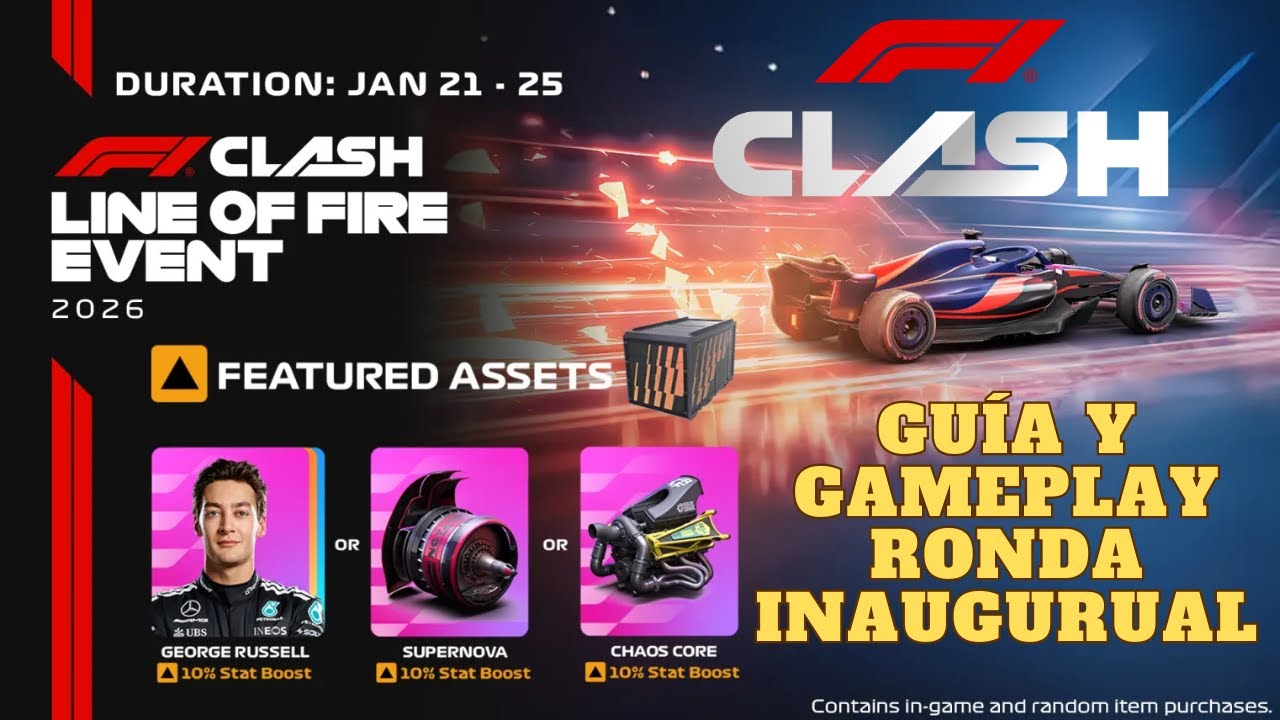 🏎️ F1 CLASH 2025 GUÍA CONSEJOS Y GAMEPLAY en CAMPEON de Line of Fire Event