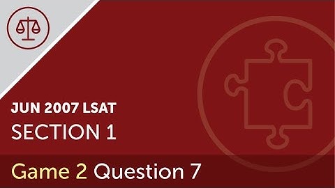 LSAT Prep Test June 2007 Game 2 Q7 | films Greed Harvest Limelight festival | LSATMax®