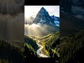 Beautiful Nature Scenery in the World - Autumn to Winter Transformation 🏔️ #snowylandscape