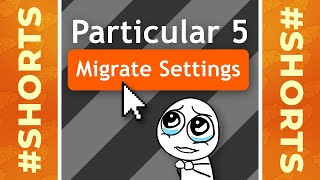 😡 Migrate Settings не работает в Particular 5 для After Effects #Shorts