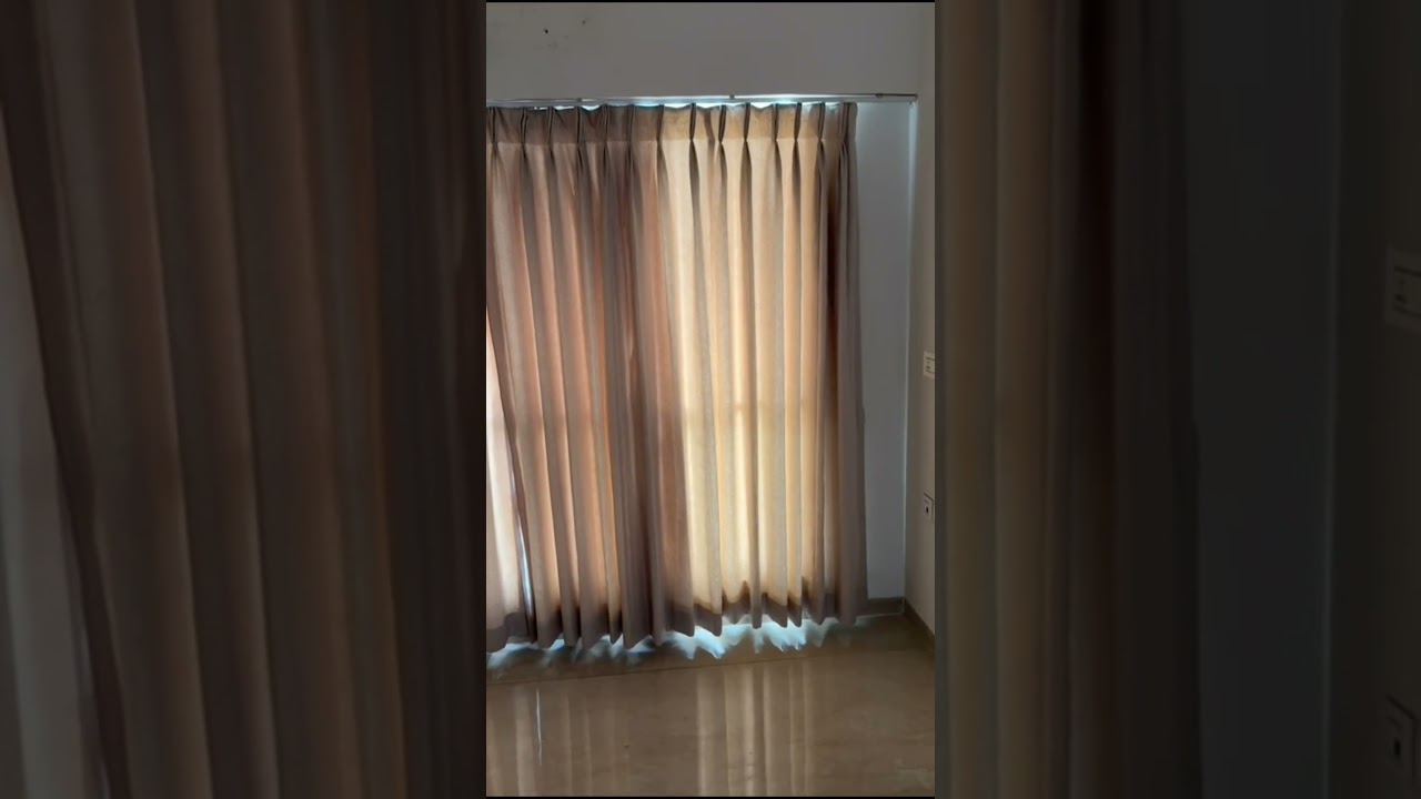 🤍 Premium Double-Layered Beige Curtains for Sale 🤍
