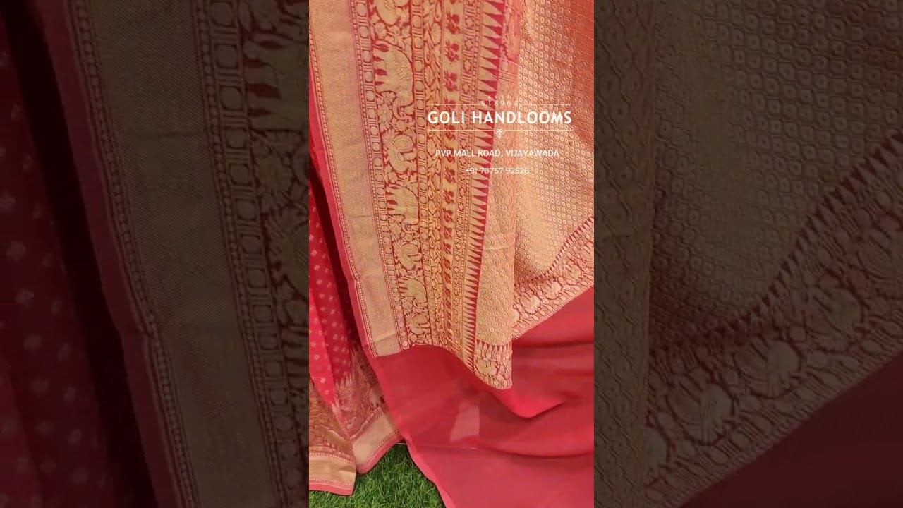 🔔 Latest Wedding Collection Arrived🔔Pure Handwoven Banarasi Khaddi Georgette 