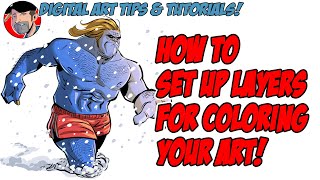 How to Set up Layers for Coloring Art (Clip Studio Paint & Photoshop) -- TIPS/TUTORIAL by Brian Shearer 3,640 views 2 years ago 4 minutes, 47 seconds