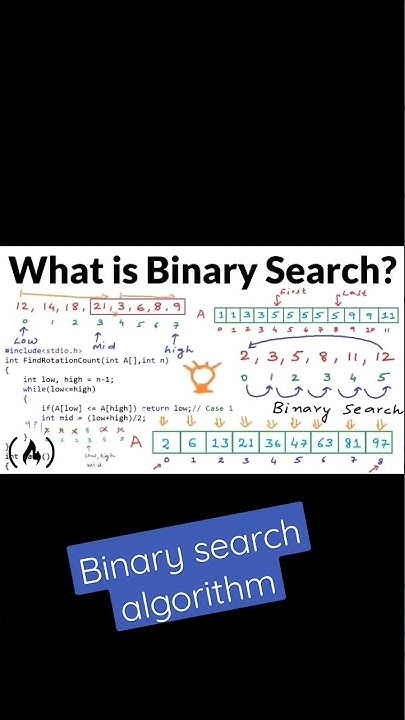 Binary search | algorithm | data structures | data science - YouTube
