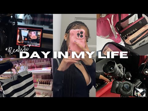 *Realistic* Day In My Life! twin date, shopping, learning how to do my makeup + more