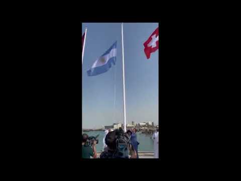 Así flamea la bandera argentina en Qatar tras la clasificación